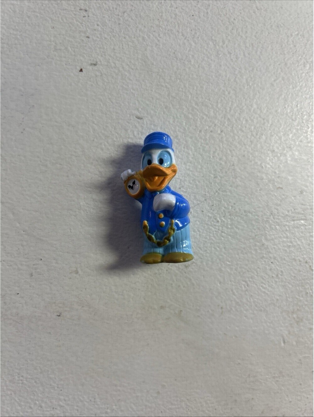Disney Donald Duck Train Conductor 2" PVC Toy Figure VINTAGE
